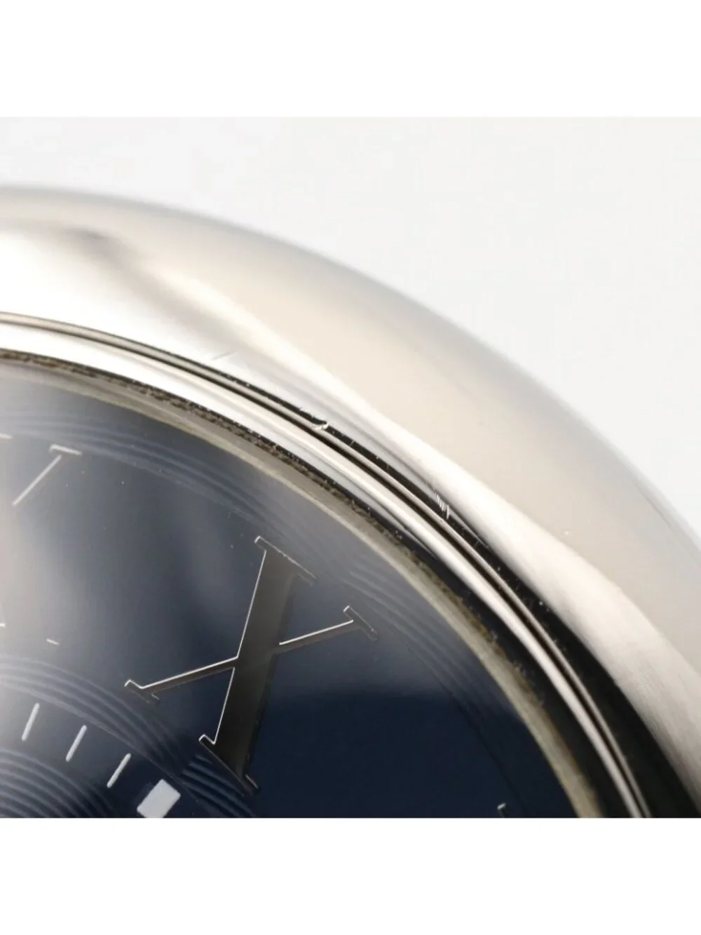 Cartier Watch Baron Blue Stainless Steel